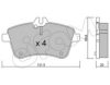 CIFAM 822-647-0 Brake Pad Set, disc brake